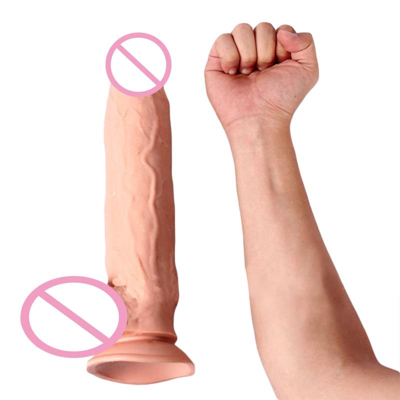 7 / 8 / 10 / 12 inches Big Huge Realistic Dildo Rubber Penis Women Artificial Giant Long Suction Cup Anal Dildo Fake Penis Dick