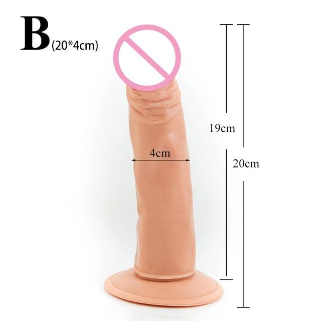 7 / 8 / 10 / 12 inches Big Huge Realistic Dildo Rubber Penis Women Artificial Giant Long Suction Cup Anal Dildo Fake Penis Dick
