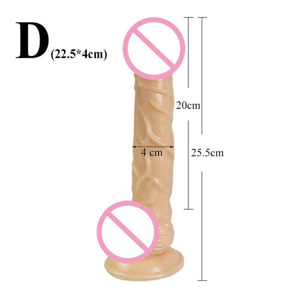7 / 8 / 10 / 12 inches Big Huge Realistic Dildo Rubber Penis Women Artificial Giant Long Suction Cup Anal Dildo Fake Penis Dick
