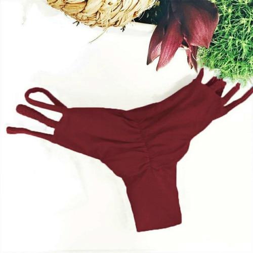 Sexy Women Thong Cheeky Bikini Bottom Beachwear Brazilian Swimwear Summer Swimming Brife