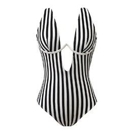 Topmelon 2019 Women Biquini Leaf Solid White Or Floral Bikini Blue Striped Conjoined Bathing Suit Bikini Fashion Bathing Suit