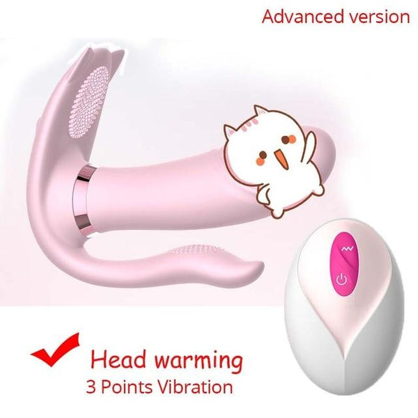 BODYPRO New Kitten Rabbit Vibrator for Women 10 frequency Warming Dildo Vibrator G spot Anal clitoris Stimulation Adult Sex Toys