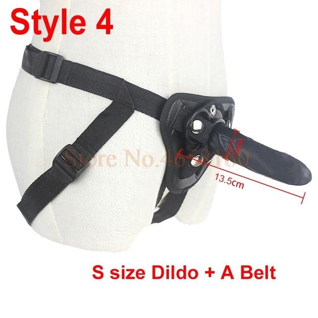 5 / 6 / 7 Inch Big G-Spot Dildo Strap-On Harness Kit Silicone Dildo Strapon Penis Bullet Vibrator Couples / Lesbian Sex Toys