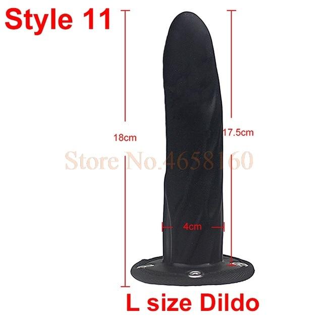 5 / 6 / 7 Inch Big G-Spot Dildo Strap-On Harness Kit Silicone Dildo Strapon Penis Bullet Vibrator Couples / Lesbian Sex Toys