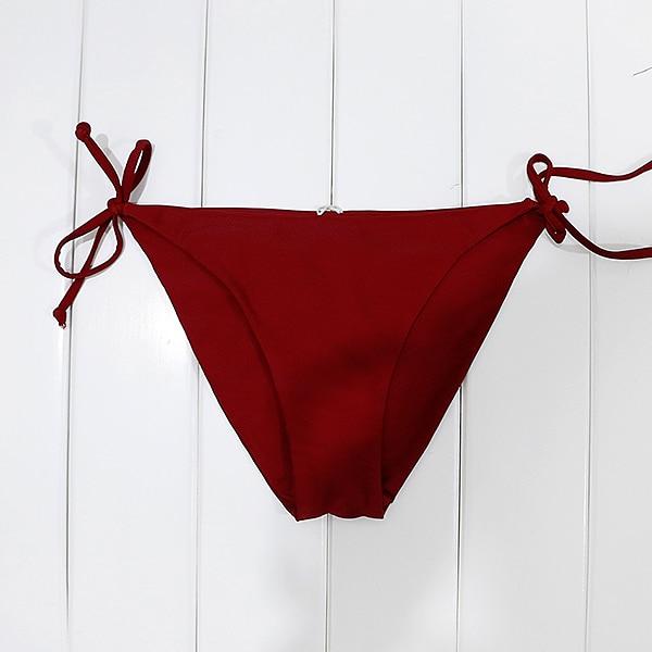 Vikionfly 10Color Bikini Top High Neck Swimwear Tops Women 2019 Cut Out Padded Swimsuit Swimming Bra Back Cross Bathing Suit