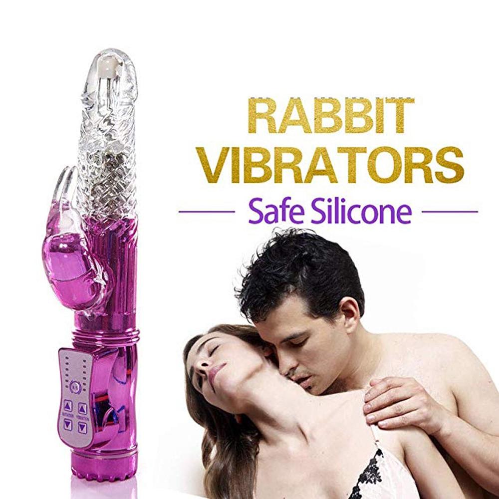 Thrusting Rabbit Vibrator Dildo G-spot Multispeed Massager USB Rechargeable Sex Toy Waterproof vibrator sex toys for woman 40*