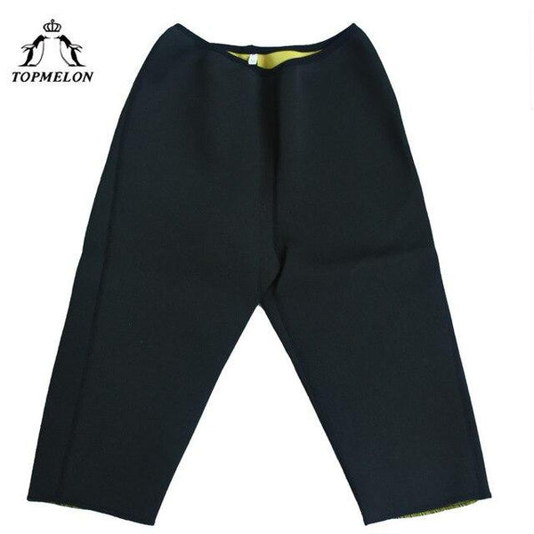 TOPMELON Neoprene Control Pants Shorts for Lose Weight Slim Shapewear Belly Slimming Sweat Body Shapers Midi Sauna Pants