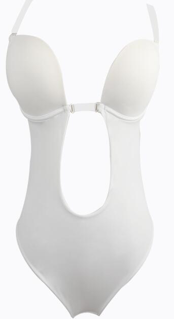 TOPMELON Women Seamless Underwear Bodysuit Sexy Lingerie Invisible Bra Slimming Body Shaper Plunge Bras Clear Strap Brassiere