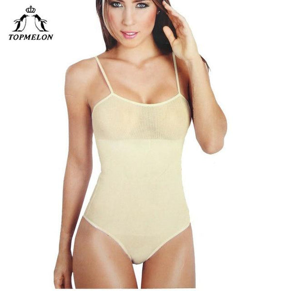 TOPMELON Women Sexy Underbust Corset Shapewear Girdle Waist Cincher Shapers Cinta Modeladora Bodysuit Full Body Shaper Underwear