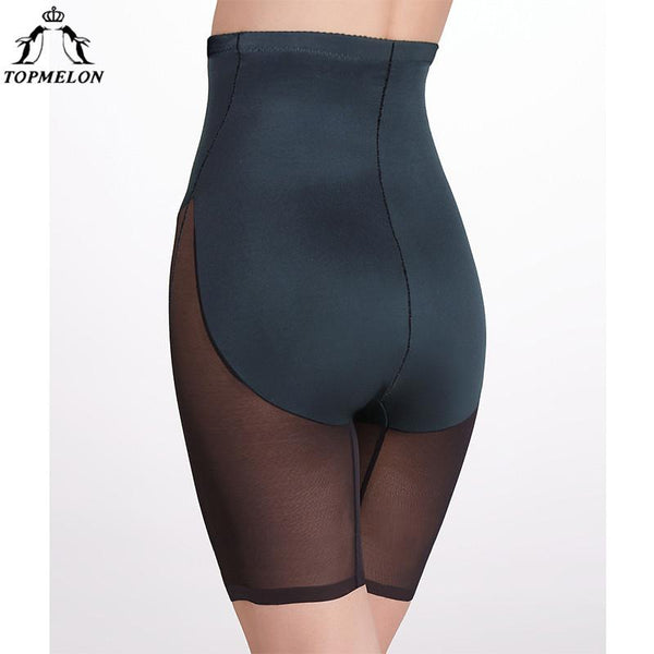 TOPMELON Women Shaper Butt Lifter Slimming Underwear Splice Mesh High Waist Tummy Control Panties Waist Shaper Thigh Slimmer
