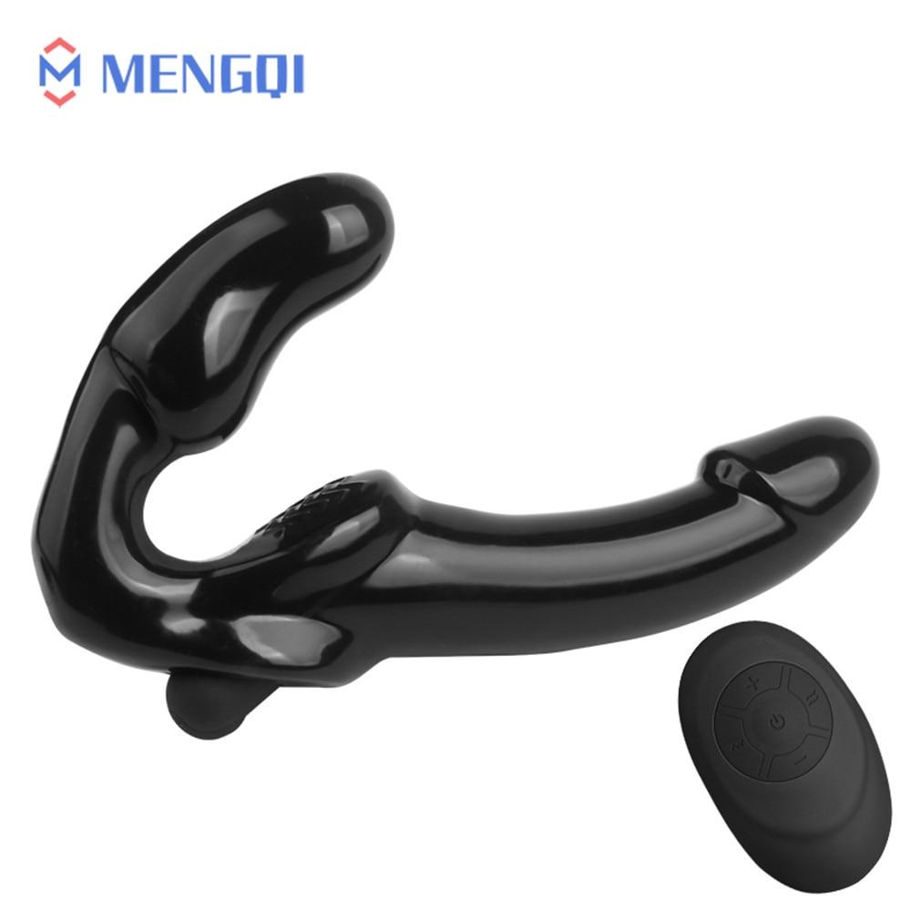 Erotic Strapless Strapon Dildo Vibrators for Women Pegging Strap On Double Ended Penis Lesbian Toys for Adult Sex Toys for Woman