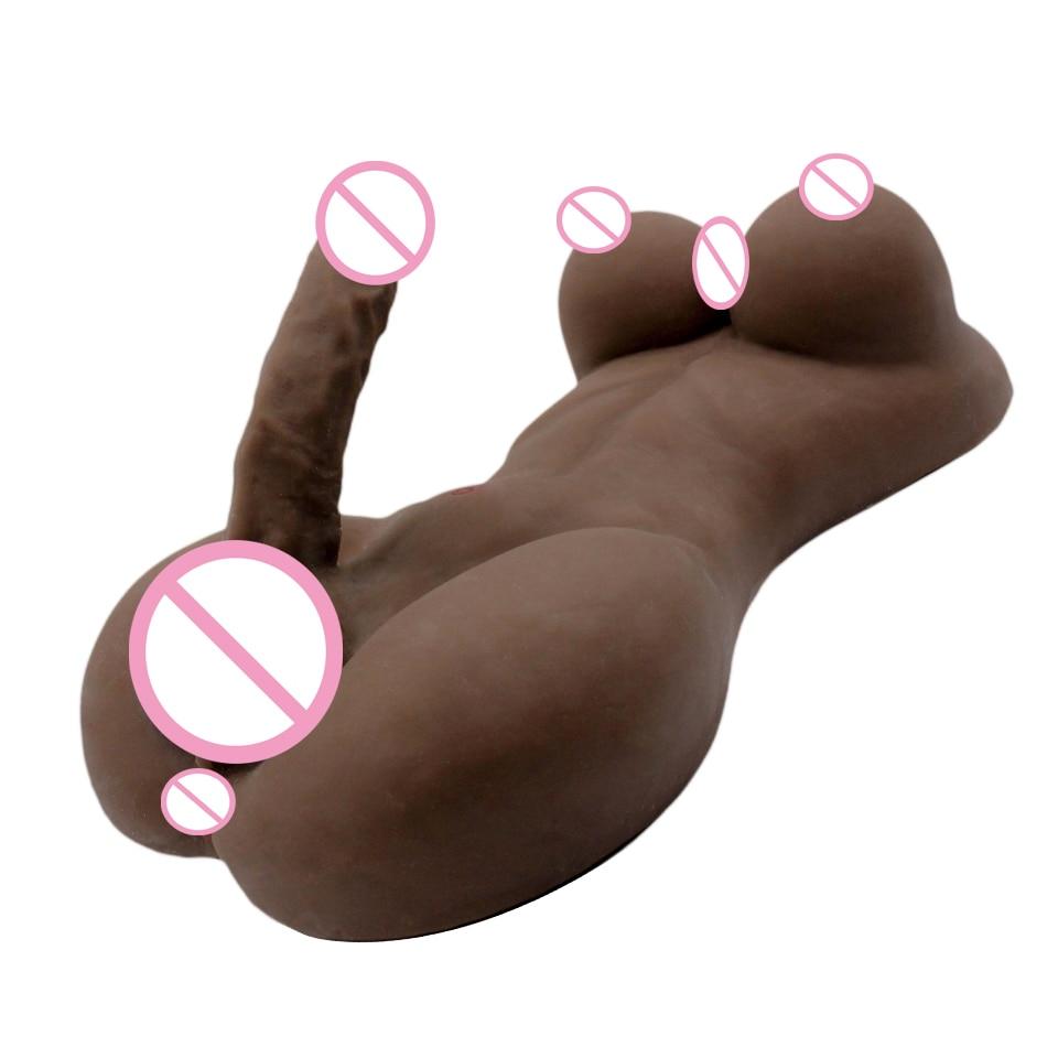 FREDPRCH New Solid Full Silicone Ladyboy Sex Doll with Big Breast and Penis, Love Doll for Women, Lesbian Gay Male Adult Dolls