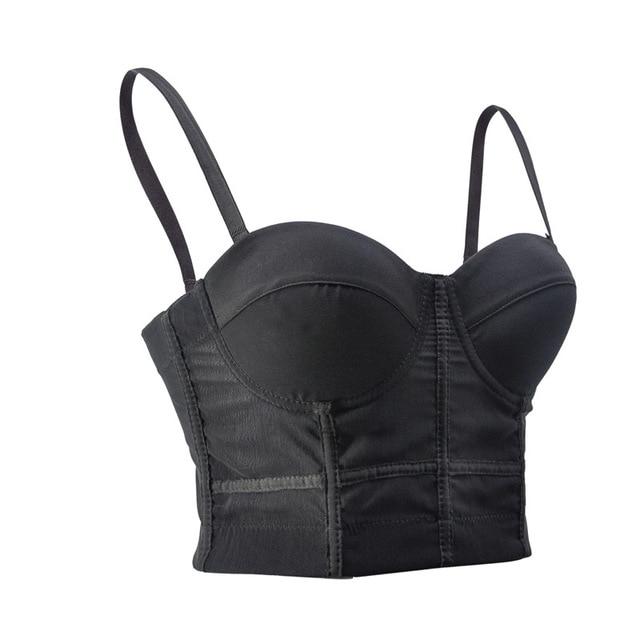 TOPMELON Gothic Corset Sexy Fashion Overbust Bustier Solid Slim Tops for Women White Red Black Corsets Sleeveless Top for Summer