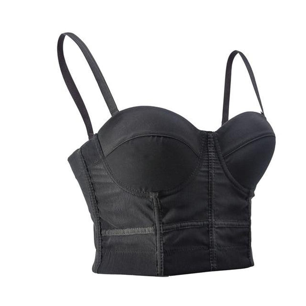 TOPMELON Gothic Corset Sexy Fashion Overbust Bustier Solid Slim Tops for Women White Red Black Corsets Sleeveless Top for Summer