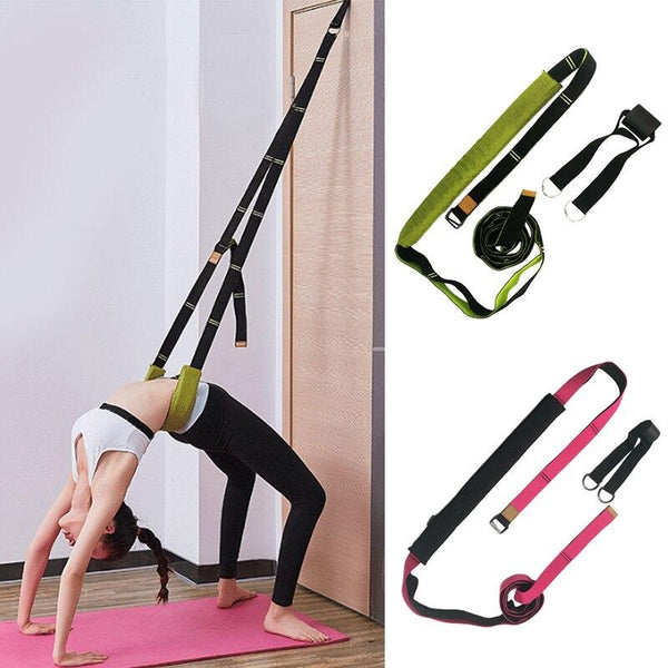 2019 New Yoga Belt Resistance Rubber Bands Indoor Outdoor Fitness Exercises Equipment Sport Body Training Workout Elastic Bands