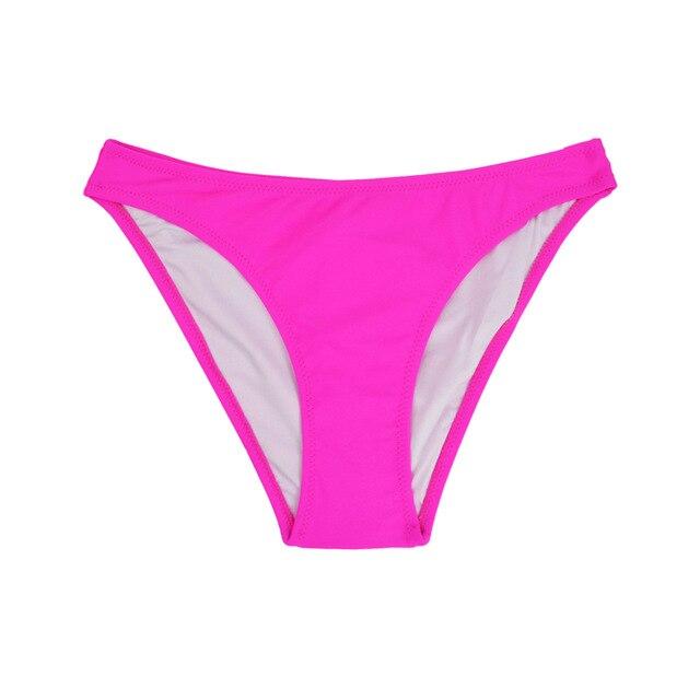 M&M Brazilian Women Bikini Bottoms 2019 Summer Sexy Low Waist Swimwear Two-Piece Separates Swimsuit Print Sports Shorts B608