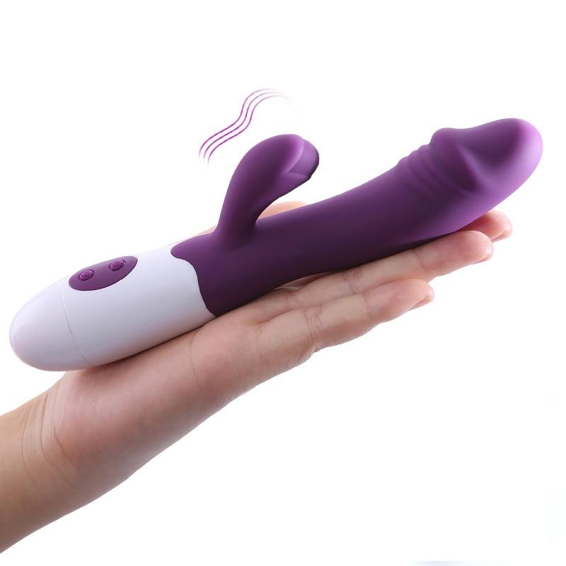 G Spot Clitoris Stimulator Massager Rabbit Vibrator Dildo Dual Function Female Masturbator Erotic toy Adult Sex Toys for Women