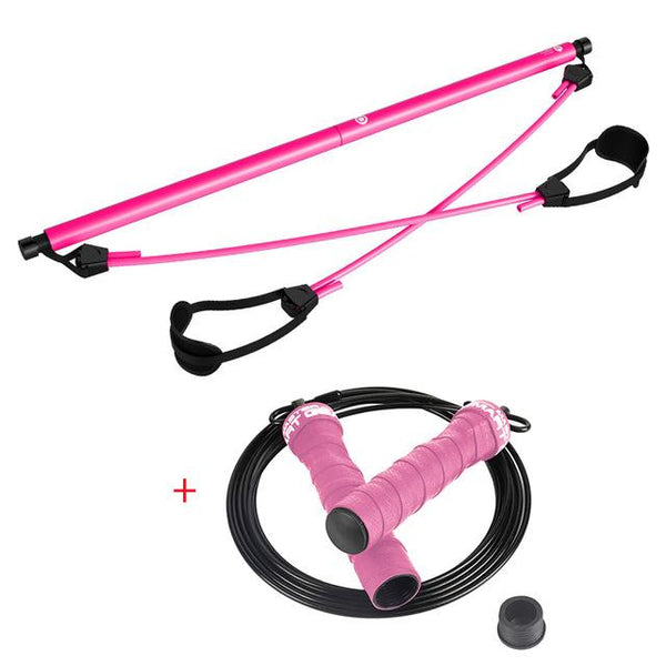 Procircle Pilates Bar Kit with Resistance Band Pilates Exercise Stick Toning Bar Fitness Home Yoga Gym, Body Workout