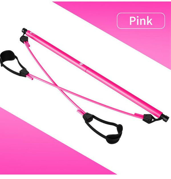 Procircle Pilates Bar Kit with Resistance Band Pilates Exercise Stick Toning Bar Fitness Home Yoga Gym, Body Workout