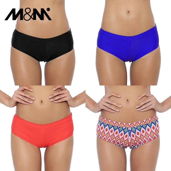M&M Women Bikini Bottom Sexy Pants Swimsuit Shorts Swimwear 2019 Summer Swim Sport Brazilian Bodysuit Girls Swim Briefs B605