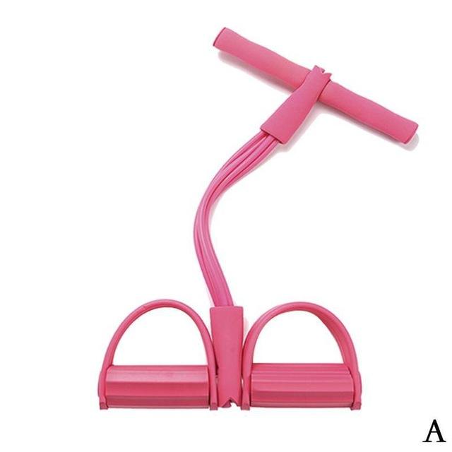 2/4 Tube Strong Fitness Resistance Bands Latex Pedal Exerciser Foot Pull Ropes Yoga Sports Pilates fitness Slimming Equipment
