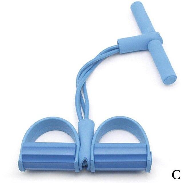 2/4 Tube Strong Fitness Resistance Bands Latex Pedal Exerciser Foot Pull Ropes Yoga Sports Pilates fitness Slimming Equipment