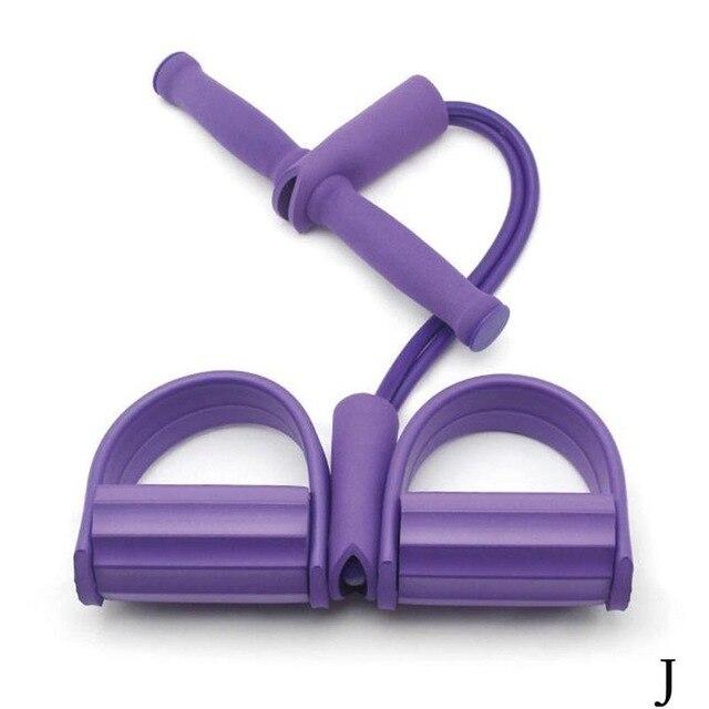 2/4 Tube Strong Fitness Resistance Bands Latex Pedal Exerciser Foot Pull Ropes Yoga Sports Pilates fitness Slimming Equipment