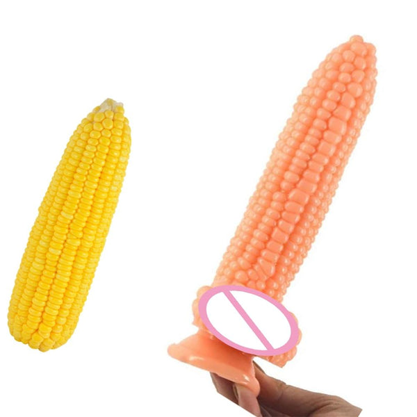 FAAK Big Dildo Vegetable Corn Dildo  With Suction Cup Sex Toys For Women Big Anal Plug Flirting Masturbation Products Sex Shop