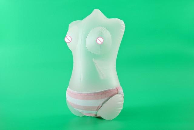 Transparent Inflatable Half-Length Sex Doll Removable Male Masturbator Vagina Real Pussy Sex Toy For Man Adult Products Sex Shop