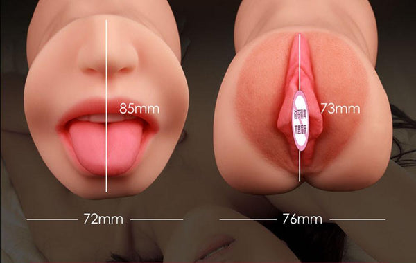 Realistic Vagina Male Masturbation Male Aircraft Cup Oral Sex Real Pussy Sex Toys for Men Adult Products No Vibrator