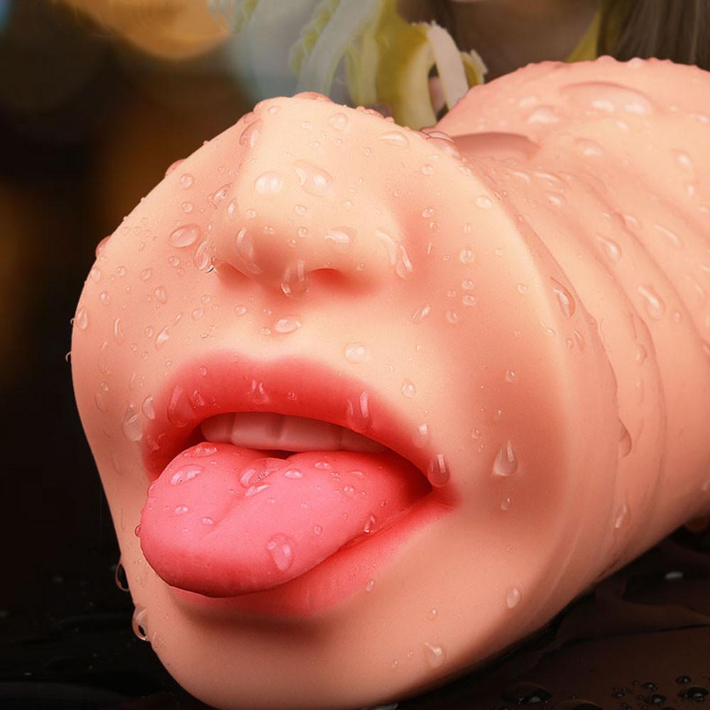 Realistic Vagina Male Masturbation Male Aircraft Cup Oral Sex Real Pussy Aircraft Cup Toys for Men Adult Products No Vibrator