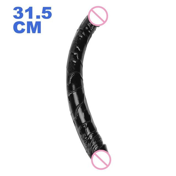 Sex U Shape Double Dildo Flexible Soft Jelly Vagina  Anal Women Gay Lesbian Double Ended Dong Penis Artificial Penis Sex Toys