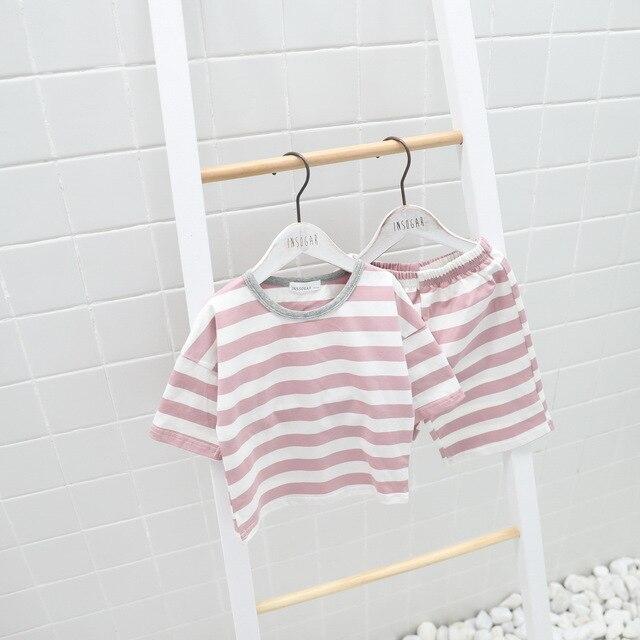 Summer children pajamas set boys girls baby Air conditioning clothes little kid pijamas toddler pyjamas nightgown teen sleepwear