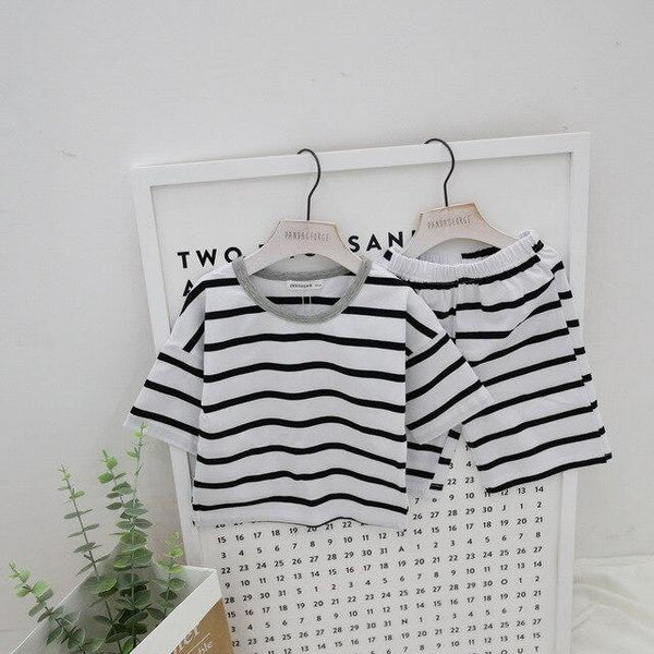 Summer children pajamas set boys girls baby Air conditioning clothes little kid pijamas toddler pyjamas nightgown teen sleepwear