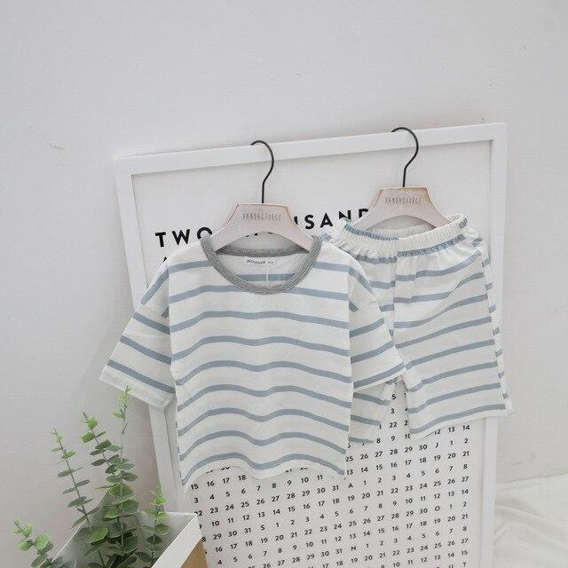 Summer children pajamas set boys girls baby Air conditioning clothes little kid pijamas toddler pyjamas nightgown teen sleepwear