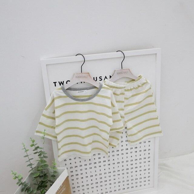 Summer children pajamas set boys girls baby Air conditioning clothes little kid pijamas toddler pyjamas nightgown teen sleepwear