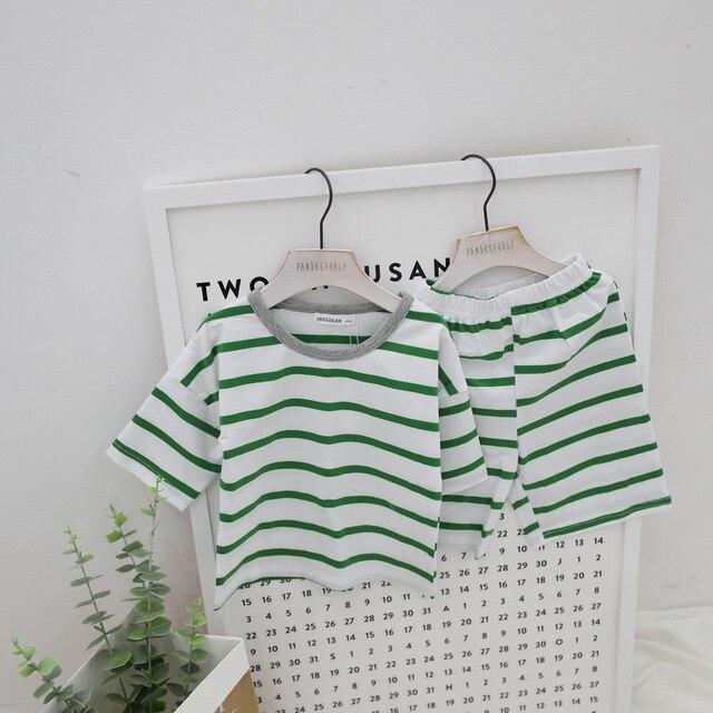 Summer children pajamas set boys girls baby Air conditioning clothes little kid pijamas toddler pyjamas nightgown teen sleepwear