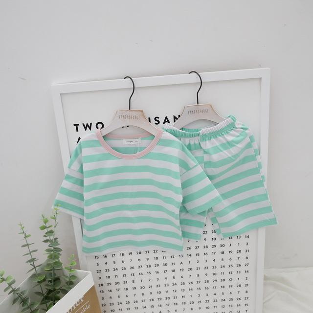 Summer children pajamas set boys girls baby Air conditioning clothes little kid pijamas toddler pyjamas nightgown teen sleepwear