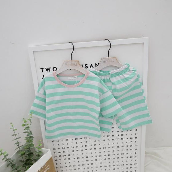 Summer children pajamas set boys girls baby Air conditioning clothes little kid pijamas toddler pyjamas nightgown teen sleepwear