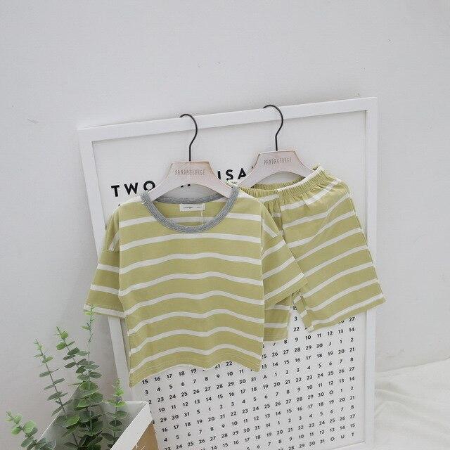 Summer children pajamas set boys girls baby Air conditioning clothes little kid pijamas toddler pyjamas nightgown teen sleepwear