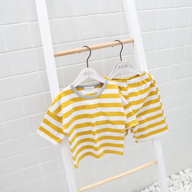 Summer children pajamas set boys girls baby Air conditioning clothes little kid pijamas toddler pyjamas nightgown teen sleepwear