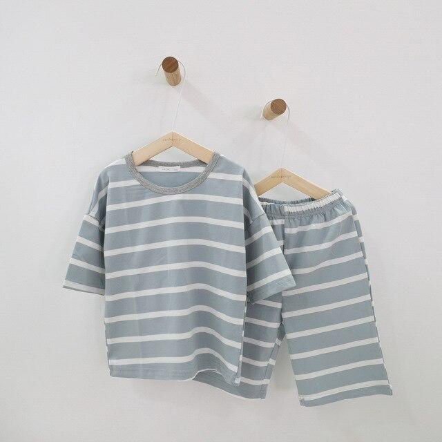 Summer children pajamas set boys girls baby Air conditioning clothes little kid pijamas toddler pyjamas nightgown teen sleepwear
