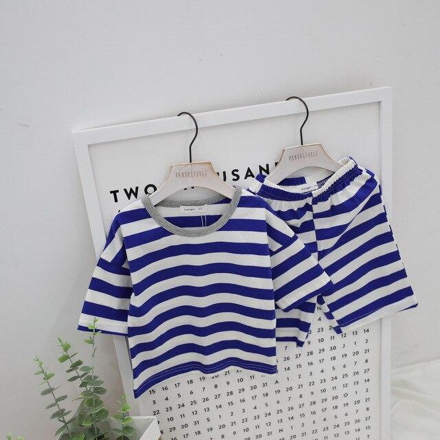 Summer children pajamas set boys girls baby Air conditioning clothes little kid pijamas toddler pyjamas nightgown teen sleepwear