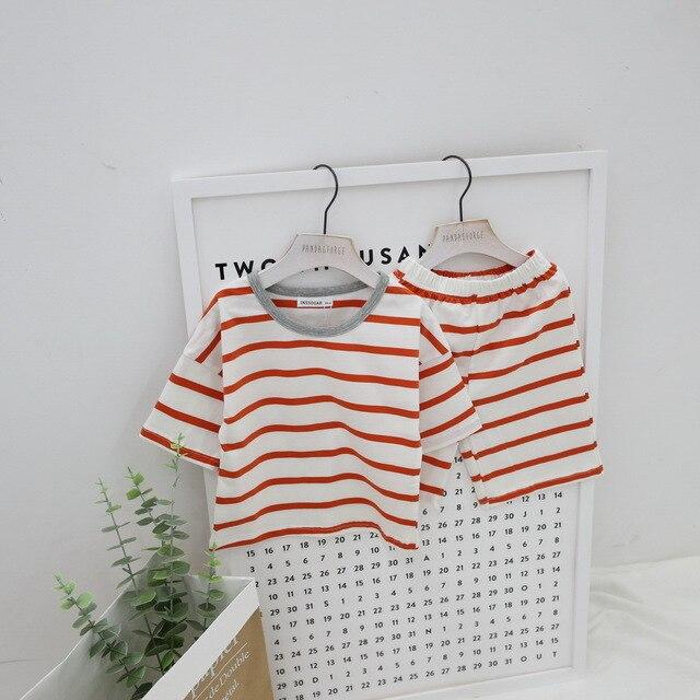 Summer children pajamas set boys girls baby Air conditioning clothes little kid pijamas toddler pyjamas nightgown teen sleepwear