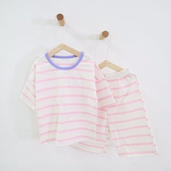 Summer children pajamas set boys girls baby Air conditioning clothes little kid pijamas toddler pyjamas nightgown teen sleepwear