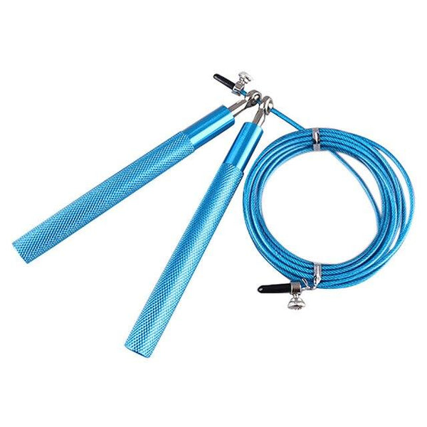 Speed Skipping Rope Adjustable Steel Cable Fitness Exercise Boxing Jump Rope Skip Speed & Weighted Jump Ropes with Extra Speed