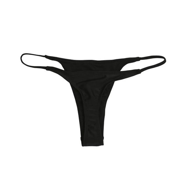 2019 Fashion Sexy Womens Bikini G-String Brazilian Thongs Swimwear Swimsuit Bottom Solid Swimsuit 5 Colors