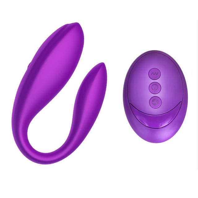 Wireless Vibrator Adult Toys For Couples USB Rechargeable G Spot U Silicone Stimulator Dildo Double Vibrators Sex Toy For Woman