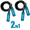 2PCS ziyue Crossfit Jump Rope Speed Ropes 2.5M Weighted Workout for Skipping  jumping Boxing  Fitness Men, Women,and Kids