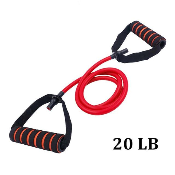 10-30 LB Resistance Bands with Handles Elastic Pull Rope Tubes for Fitness Stretching Workout Resistance Training Expander Bands